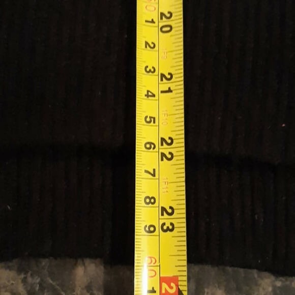 French Connection Orla Balloon Sleeve Turtleneck Wool Sweater - Black SZ L - Picture 10 of 11